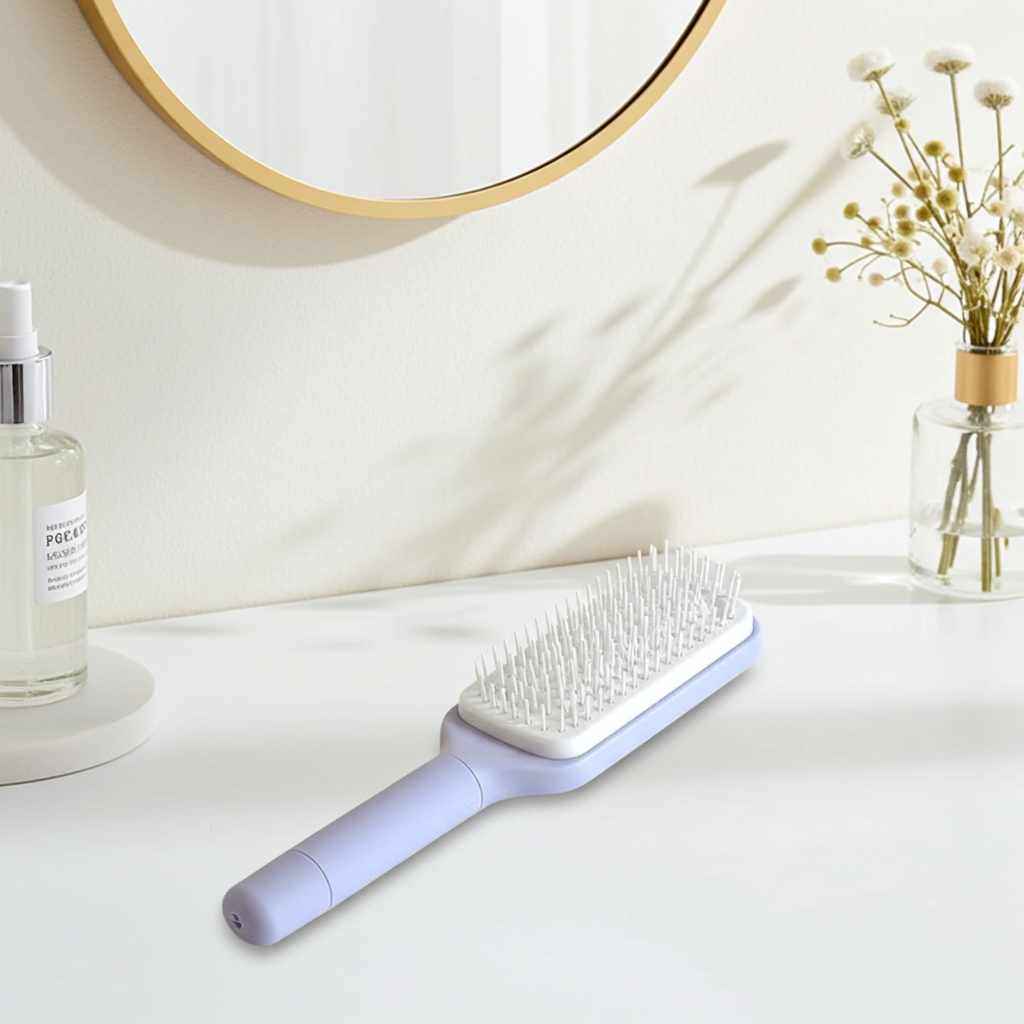 4-in-1 Self-Cleaning Hair Brush